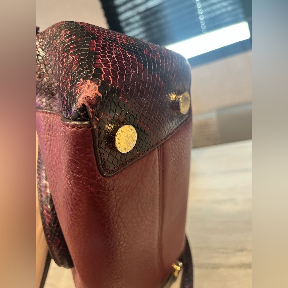 Michael Kors Leather Python Purse W Crossbody Str… - image 5